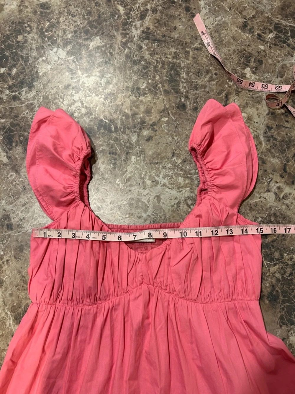 Abercrombie & Fitch Tiered Maxi Dress Pink Small